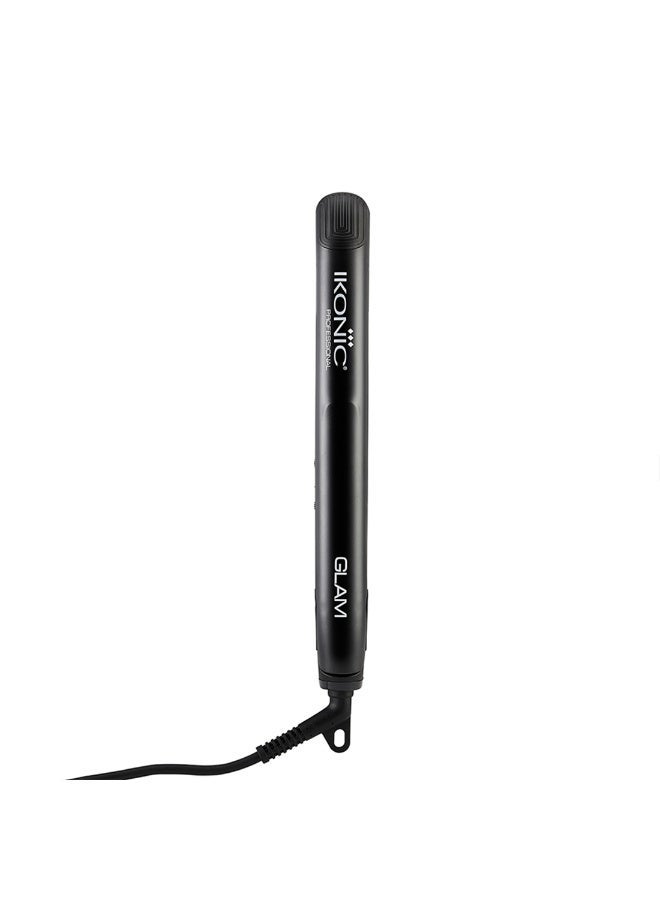 أي كونيك آيكونيك جلام مكواة فرد الشعر – أسود ألواح سيراميك تورمالين احترافية عائمة، تحكم تلقائي في الحرارة، تسخين سريع، خفيفة الوزن ومناسبة للسفر، مثالية لفرد الشعر المجعد والمموج، مناسبة لجميع أنواع الشعر. - Image 2